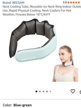 BECGAM Neck Cooling Tube - teal green